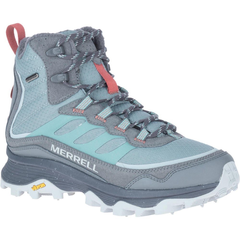 Merrell Moab Speed Thermo Mid WP (Vollnarbenleder, wasserdicht) blau/grau W günstig online kaufen