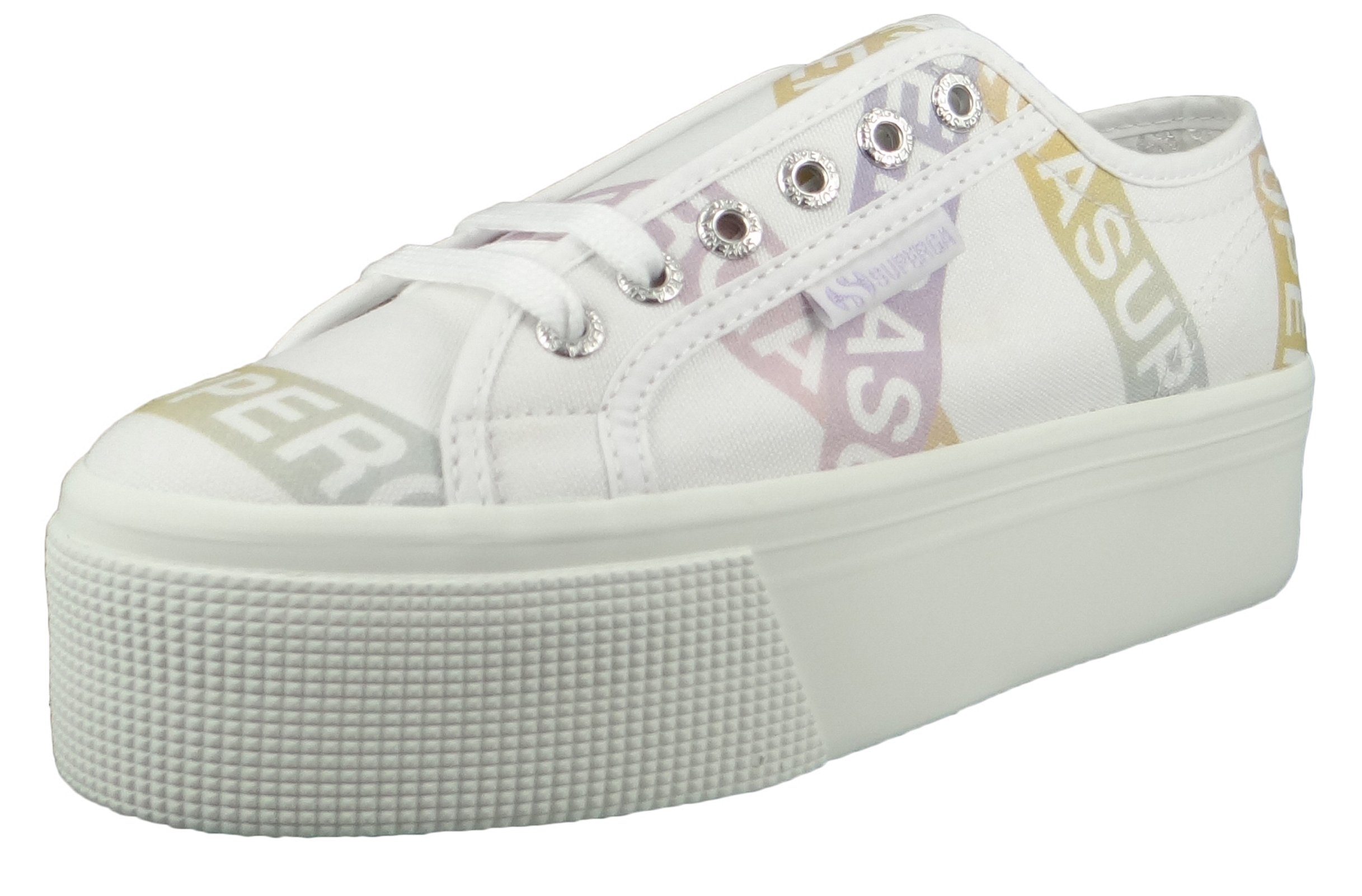 Superga S41161W A0Z White violet Green Sneaker