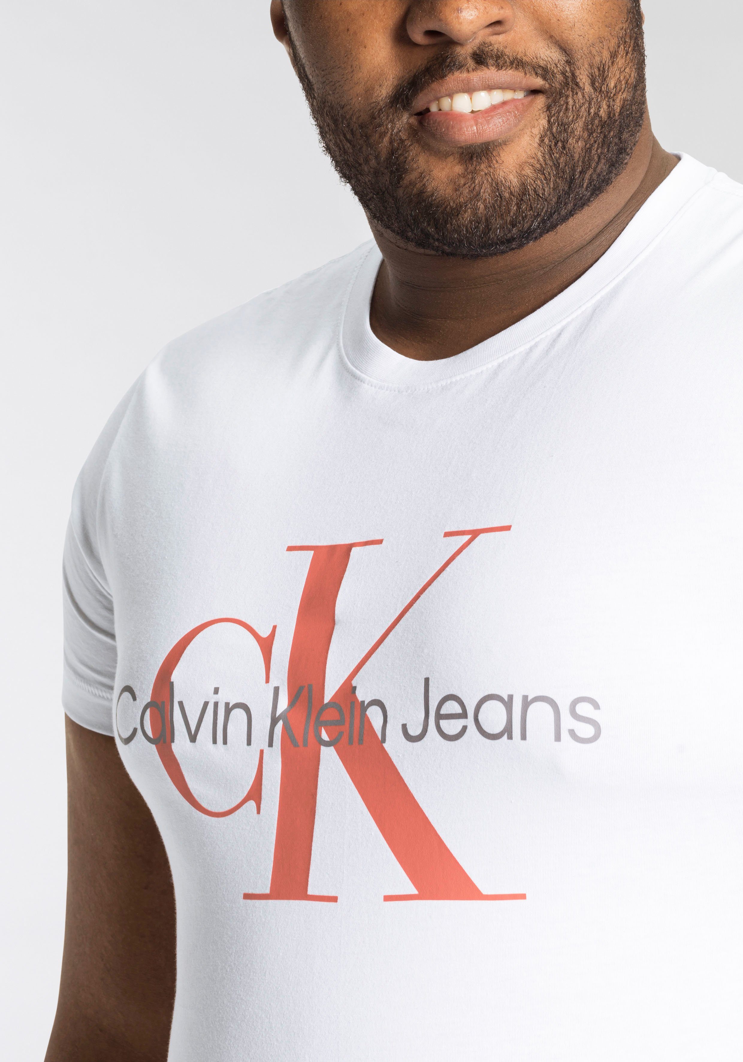 PLUS Bright TEE White Jeans MONOGRAM Klein SEASONAL Plus Calvin T-Shirt