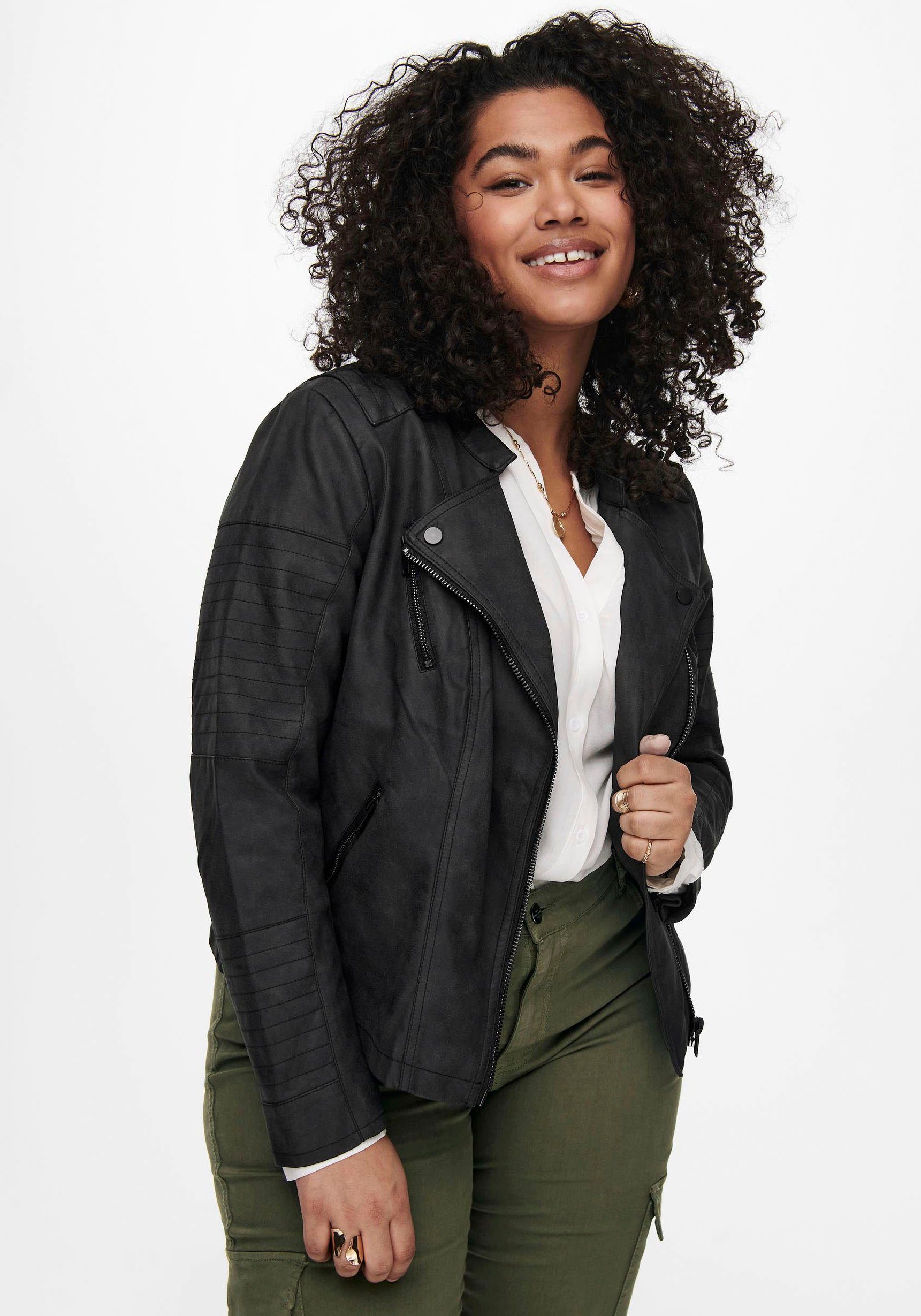 ONLY CARMAKOMA Lederimitatjacke CARAVANA FAUX LEATHER günstig online kaufen