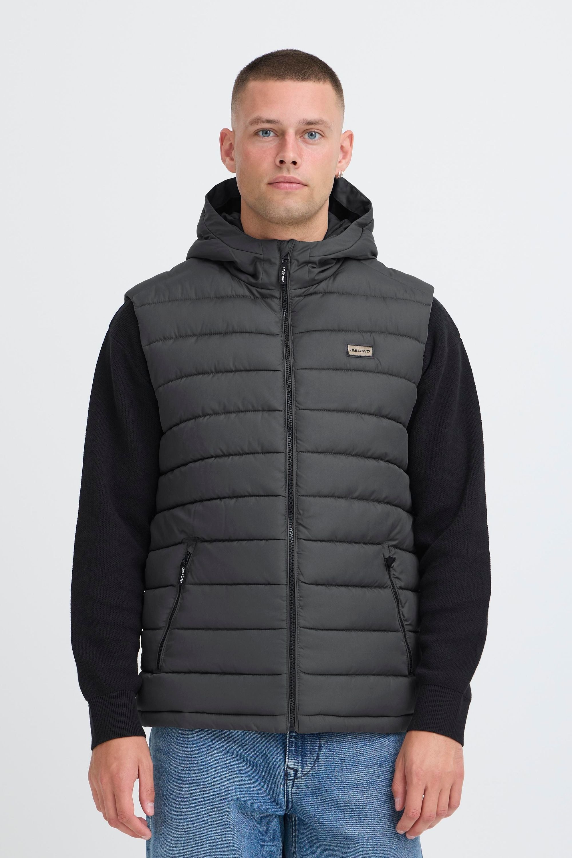 Blend Steppweste BHMelai Stilvolle Basic Steppweste mit Taschen und Kapuze günstig online kaufen