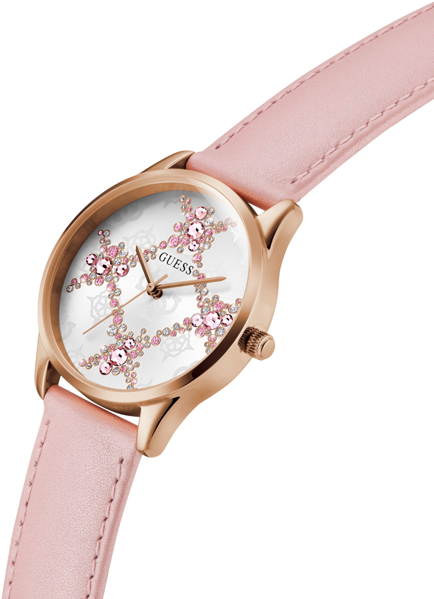 Guess Quarzuhr LUSTER GW0837L2, Armbanduhr, Damenuhr, günstig online kaufen