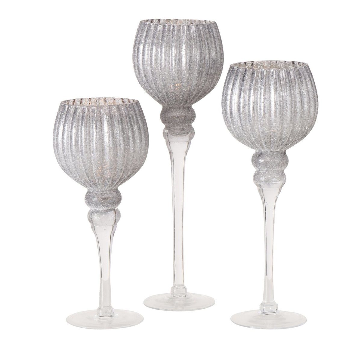 BOLTZE Windlicht Manou Windlicht dunkelgrau 40 cm (1 Stück)