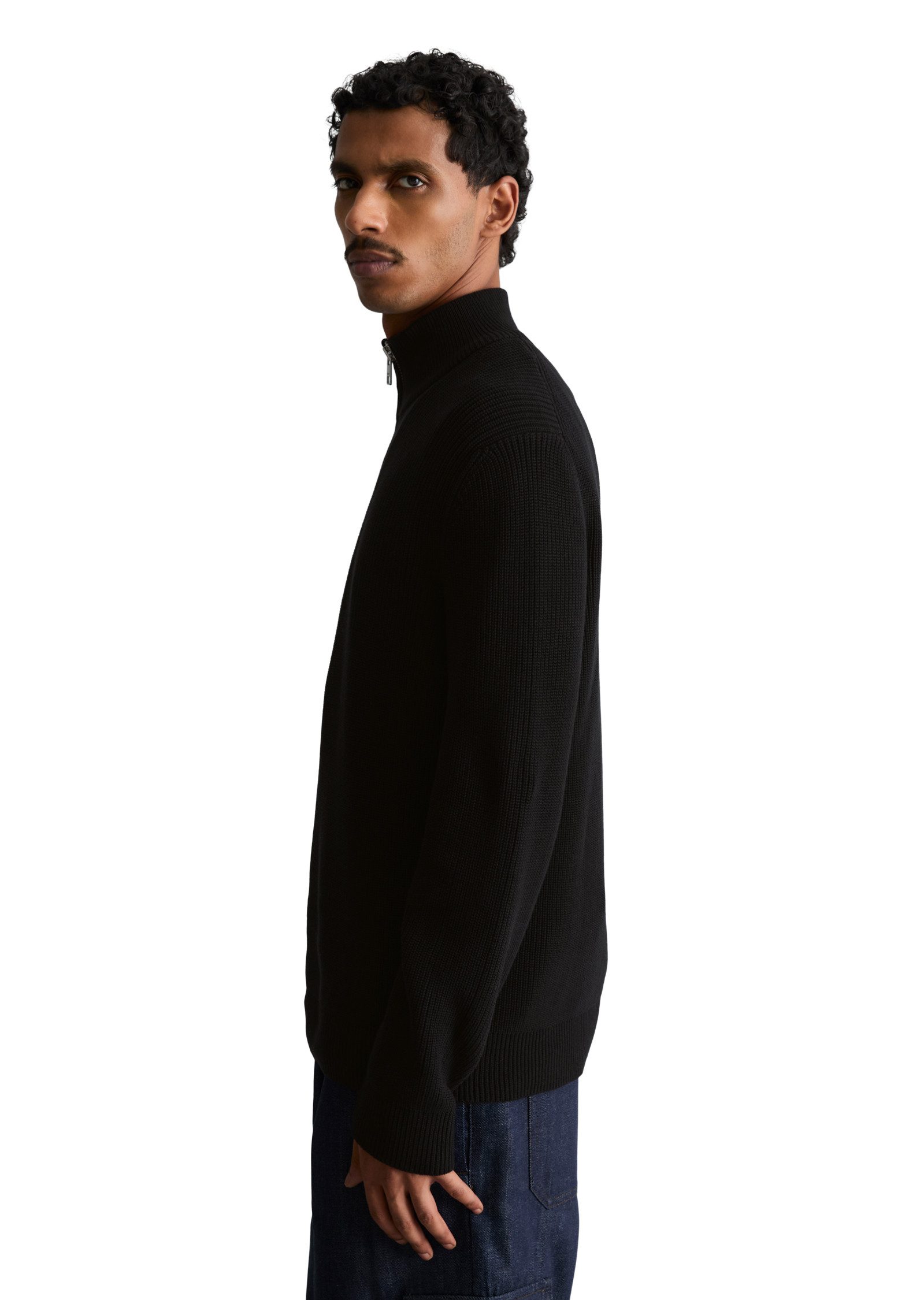 Marc O'Polo DENIM Troyer relaxed fit aus reiner Bio-Baumwolle – Bild 4 von 5