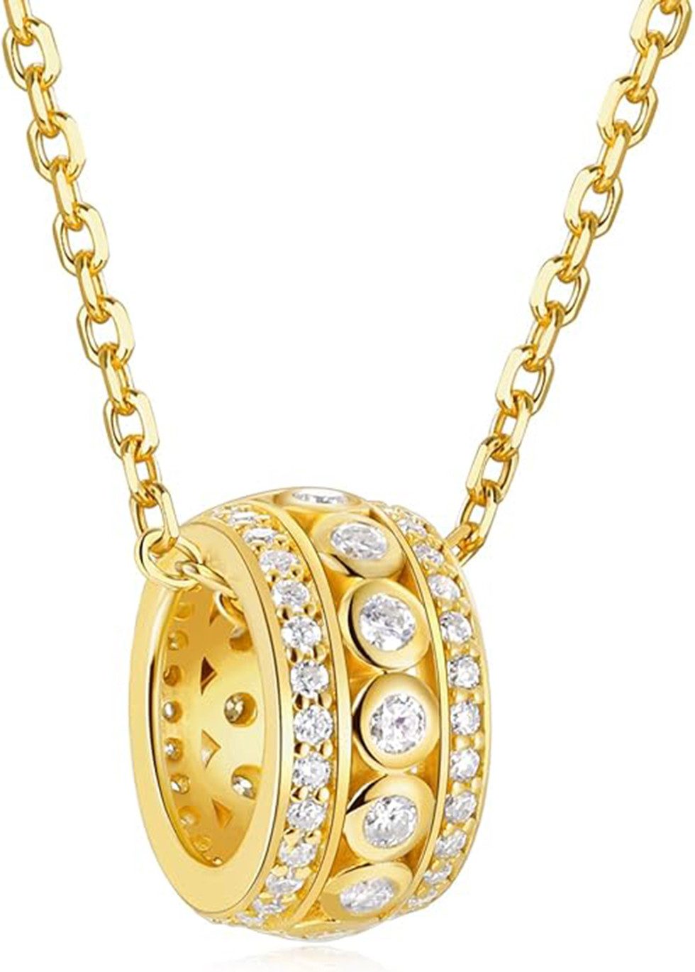 Jumpeak Kette mit Anhänger Halskette,585echtgold,Halsketten fürMännerundFrauen,Diamantkette, Valentinstagsgeschenk,Jubiläumsgeschenk,geschenkfürfrau,freundgeschenk