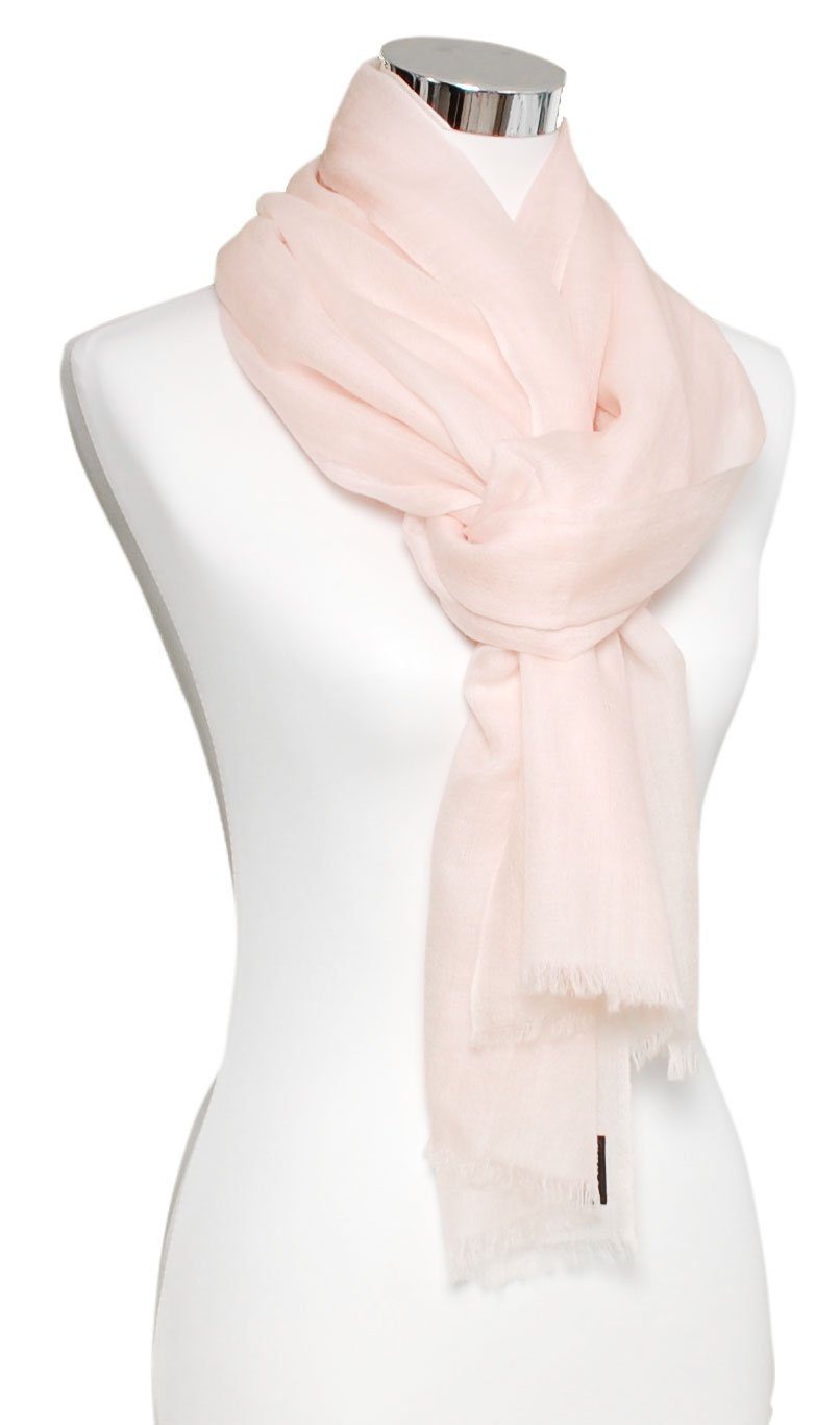 Bovari Kaschmirschal Kaschmir Schal Damen - 100% Kaschmir - Extra Leicht / Hauchzart, - Premium Cashmere - extra dünner Ganzjahresschal - 200 x 70 cm
