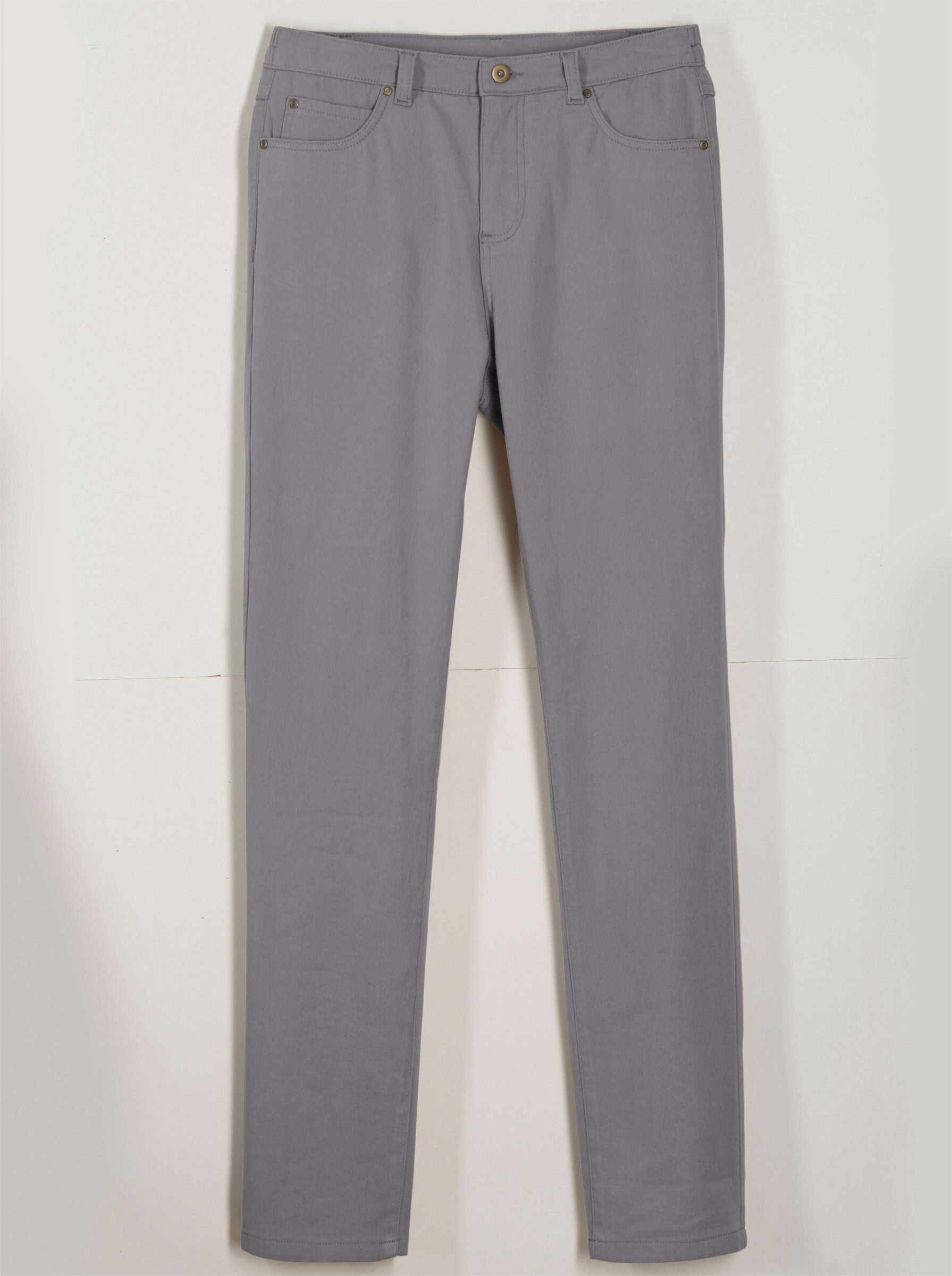 Sieh an! Bequeme Jeans Stretch-Hose komfortabel mit seitlichem Dehnbund