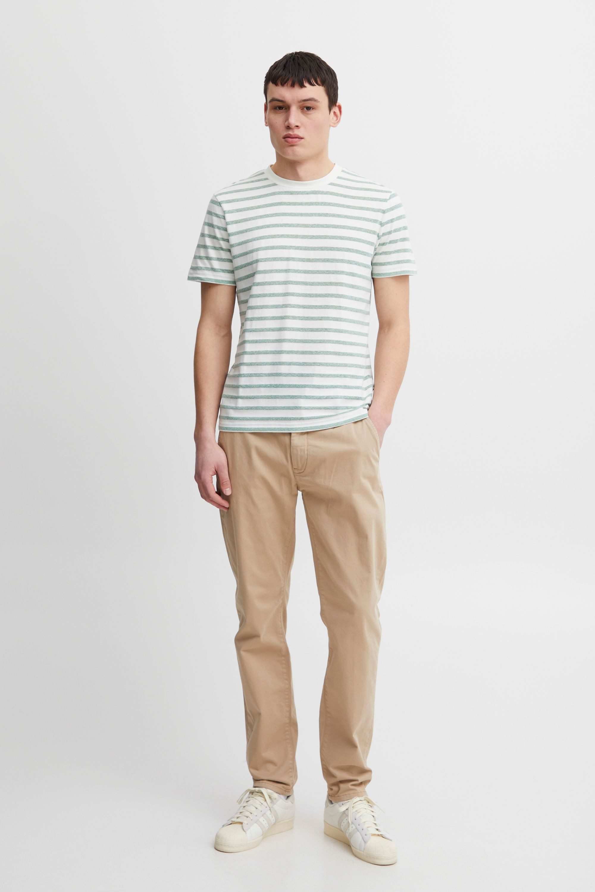 Casual Friday T-Shirt CFThor T-Shirt aus Leinenmix