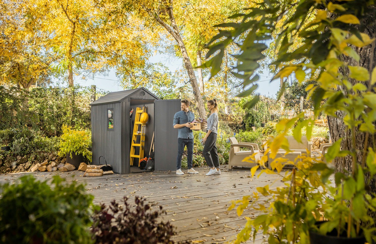 Keter Gerätehaus Darwin 4x6, BxT: 125,8x184,5 cm, Kunststoff