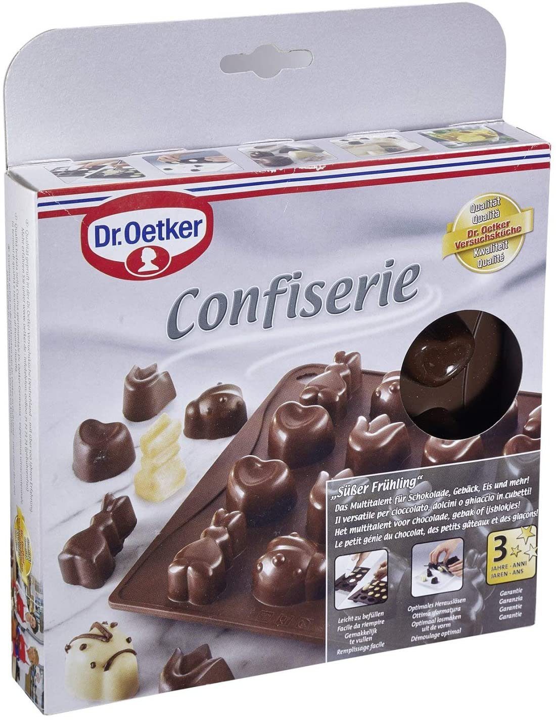 Dr. Oetker Küchenhelfer Backform Dr. Oetker Schokoladenform Süßer Frühling 1843 Pralinenform Silikon
