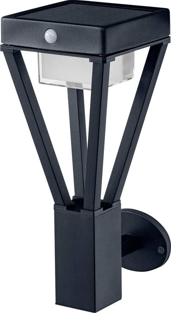 Ledvance LED-Leuchtmittel LED Außenleuchte Solarleuchte Bewegung Tageslicht Sensor Wandlampe 6W, LED, Warmweiß, Bewegungserkennungssensor, Energieeffizient, Tageslichtsensor