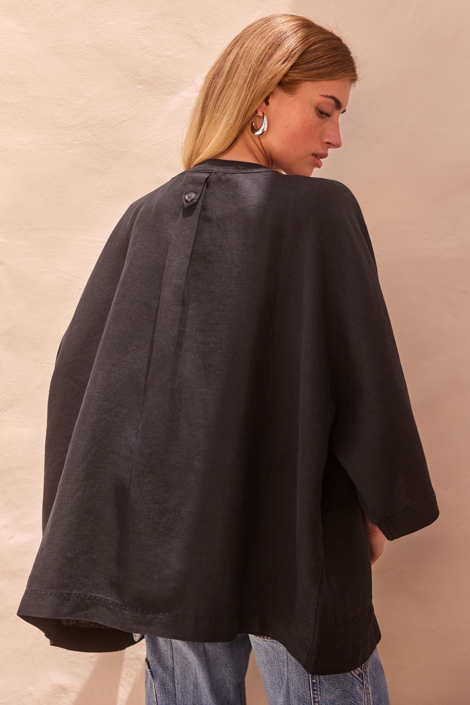 Next Blusenkimono Jacke aus 100 % Leinen günstig online kaufen