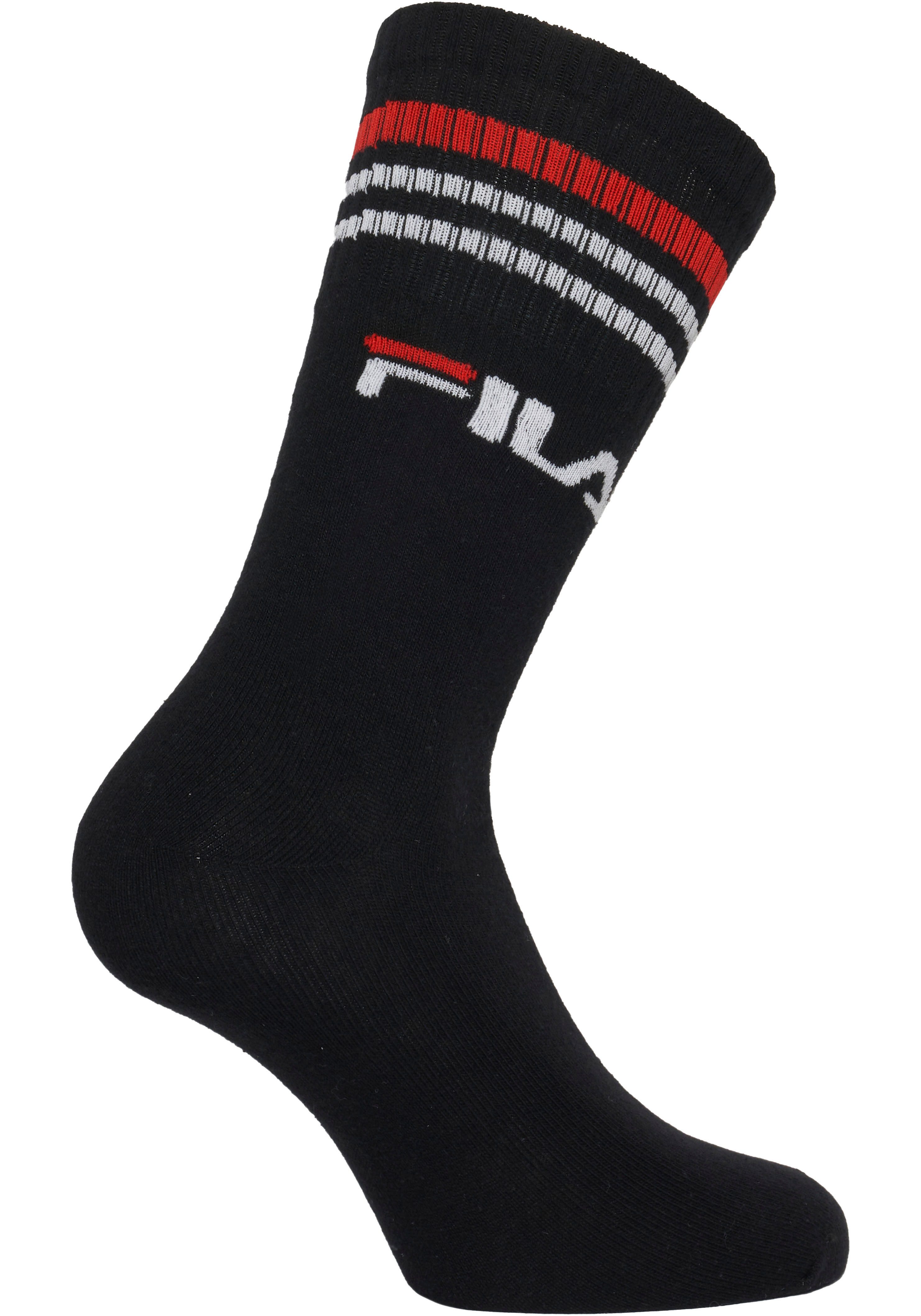 Fila Socken UNISEX LIFESTYLE PLAIN SOCKS (6-Paar) mit Logo-Schriftzug – Bild 5 von 5