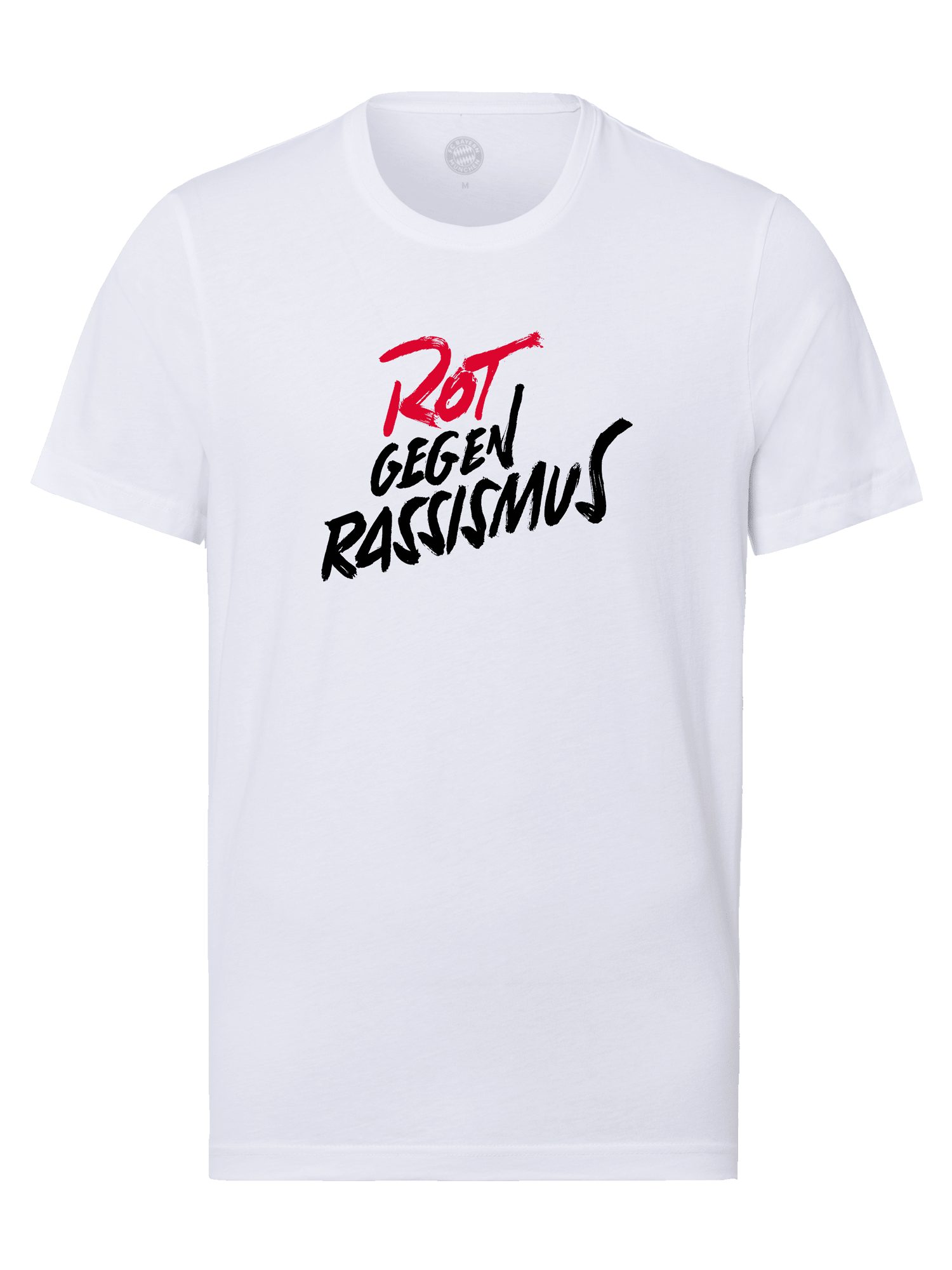 FC Bayern München T-Shirt FC Bayern München I T-Shirt Rot gegen Rassismus I Unisex I Weiß