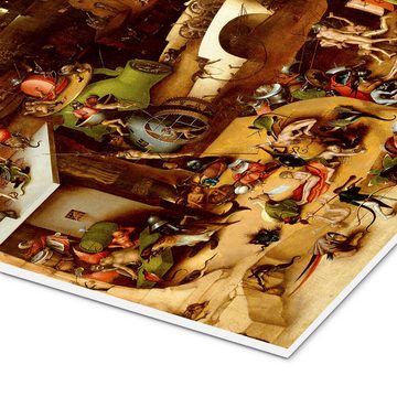 Posterlounge Forex-Bild Hieronymus Bosch, Weltgerichtstriptychon - Das jüngste Gericht, Malerei