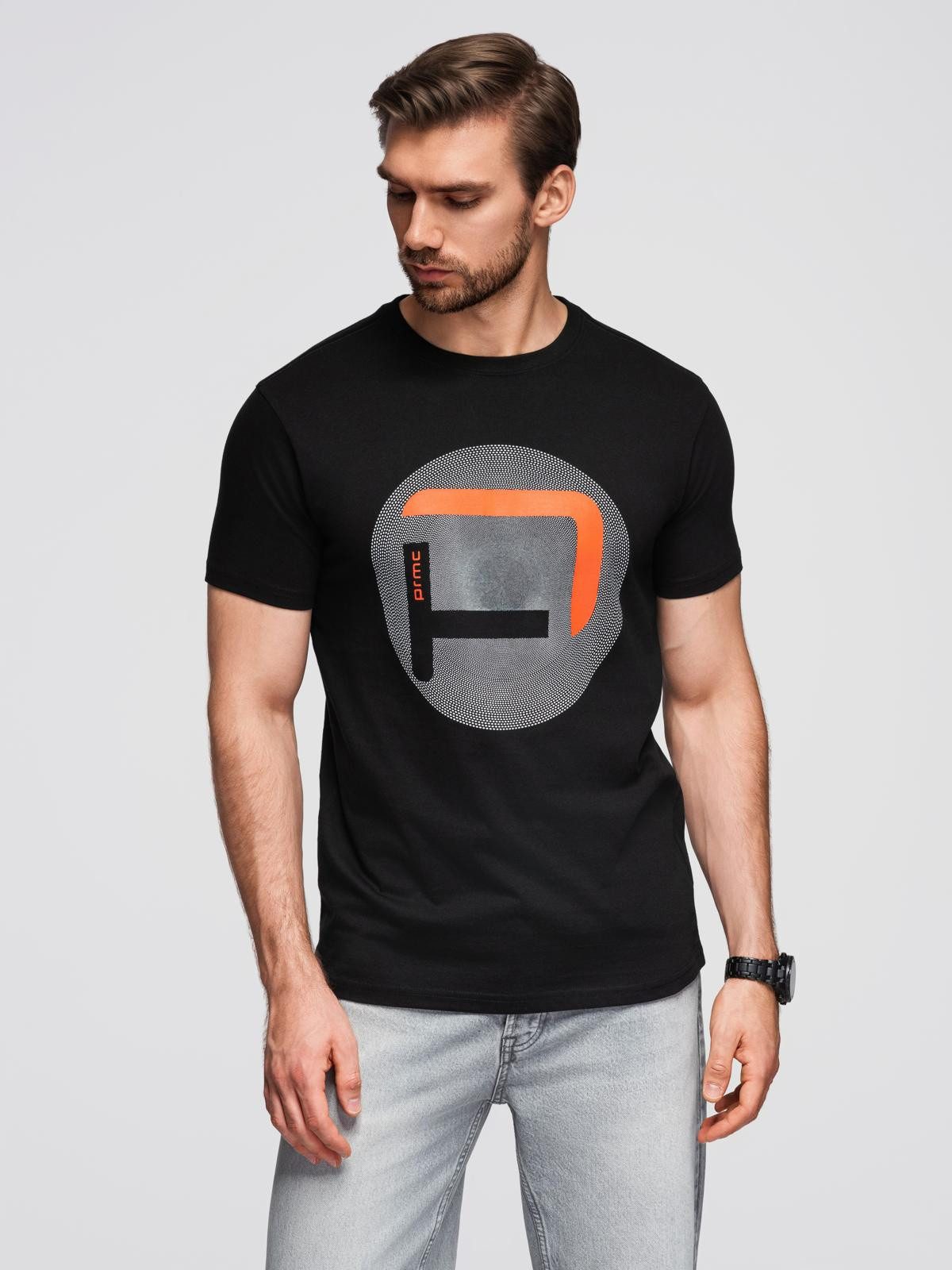 OMBRE Print-Shirt T-Shirt mit großem Aufdruck