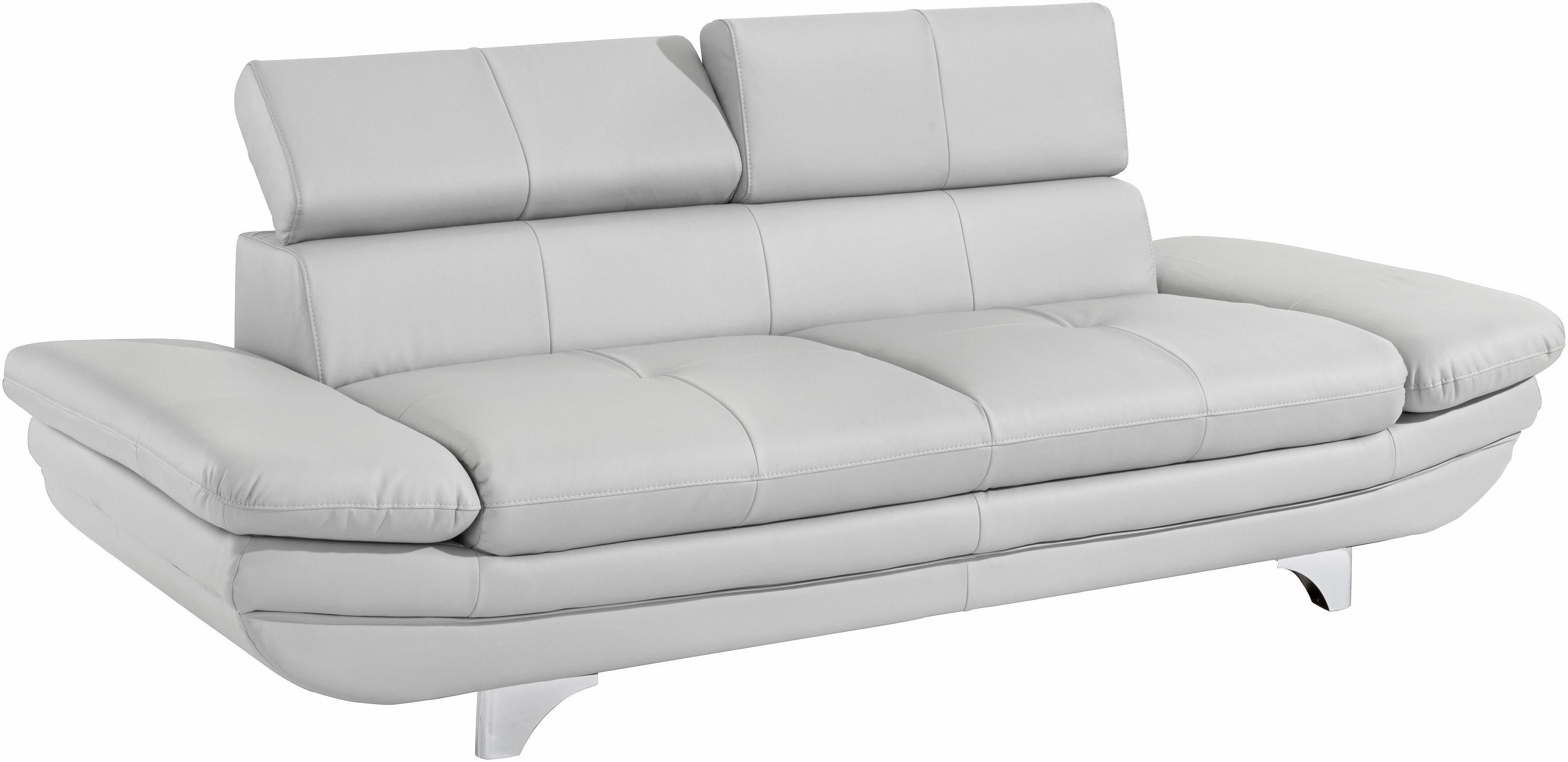 COTTA Polstergarnitur Enterprise, (Set), Set bestehend aus: 3-Sitzer mit Arm- & Kopfteilverstellung & Hocker