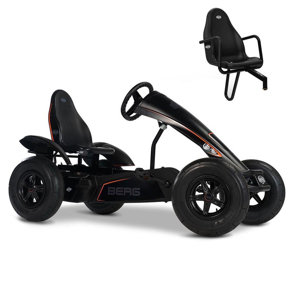 Berg Go-Kart BERG Gokart XL Black Edition BFR inkl. Soziussitz, inkl. Zweitsitz