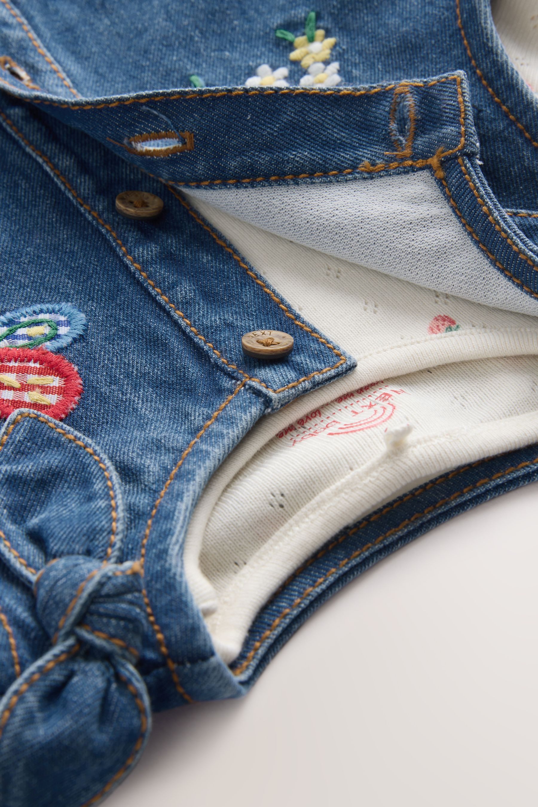 Next Latzkleid Baby-Set mit Latzkleid und Kurzarm-Bodysuit (2-tlg)