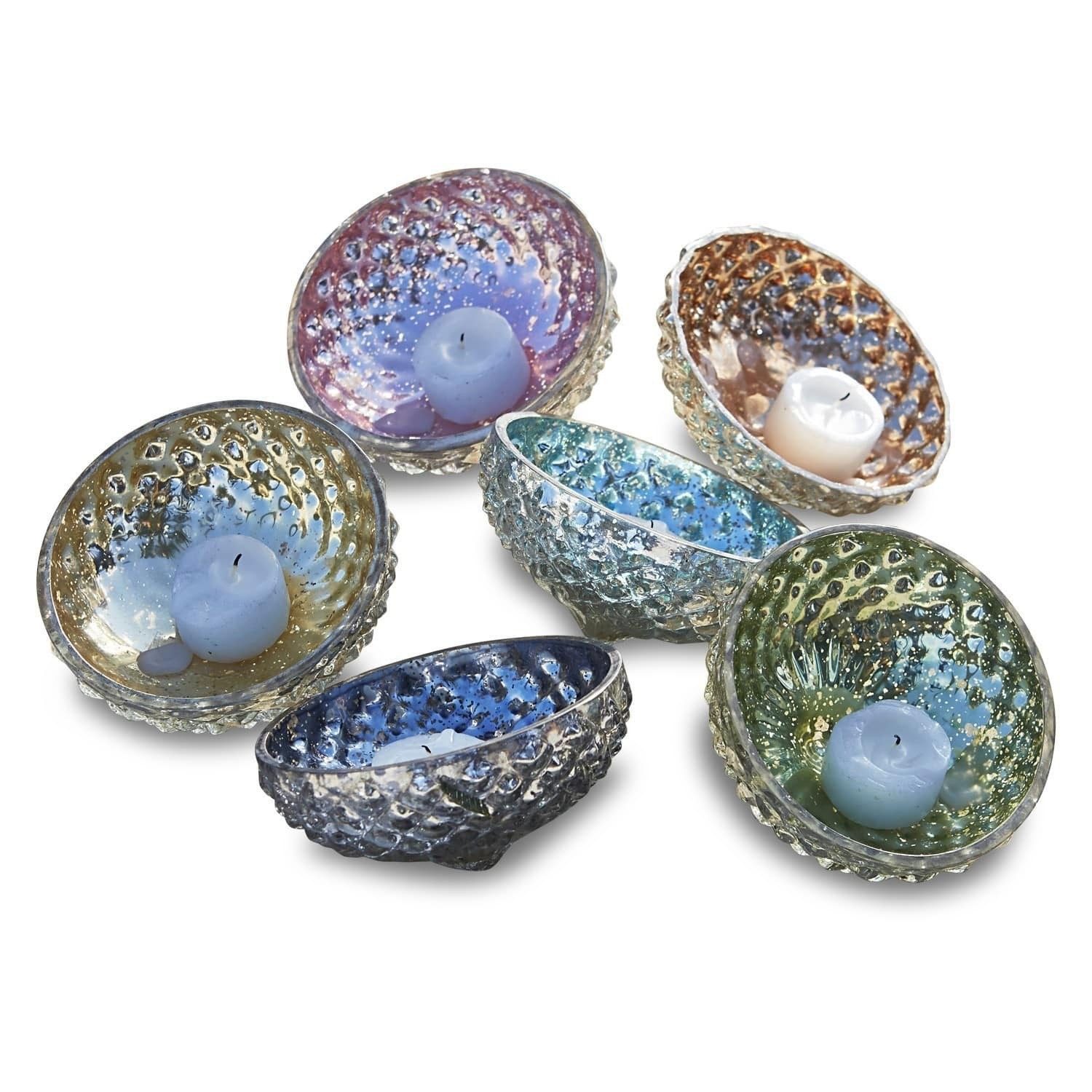Mirabeau Windlicht Schwimmwindlicht 6er Set Leela bunt (6er Set, 6er Set)