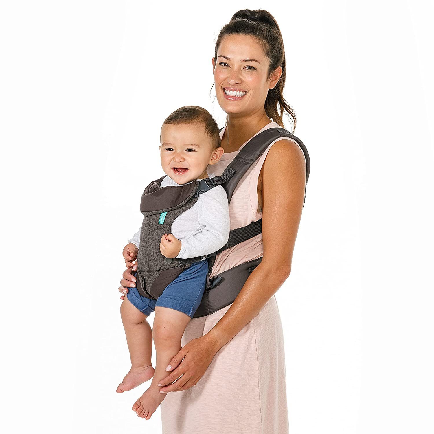 IVSO Bauchtrage Babytrage Bauchtrage Babytrage Hüftsitz Bauchtragen 4 mit von Rückentrage bis Kindertrage Grey Geburt ab Ergonomische kg 15