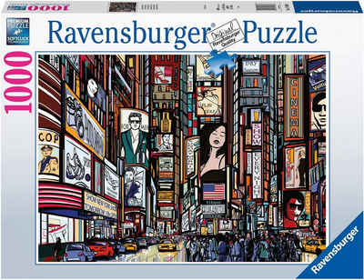 Ravensburger Puzzle Buntes New York, 1000 Puzzleteile, Made in Germany, FSC® - schützt Wald - weltweit