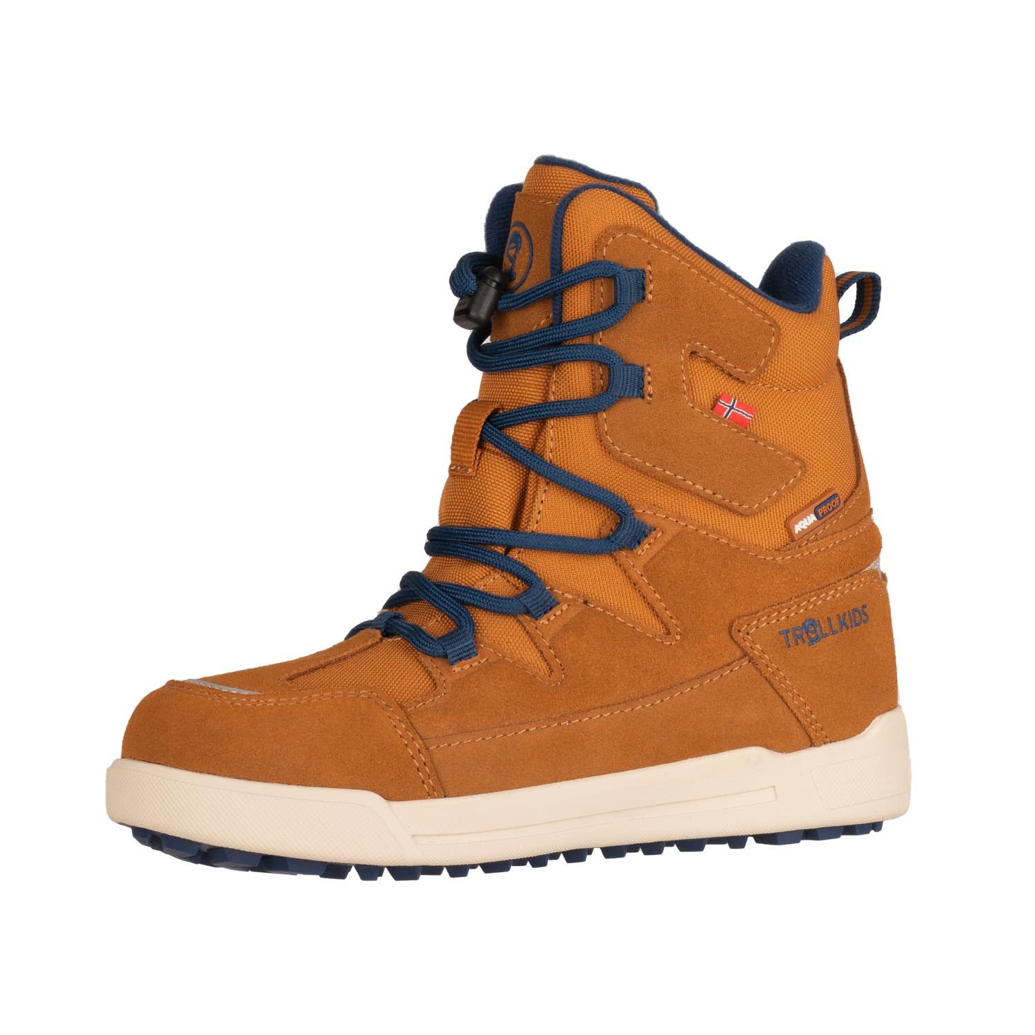 TROLLKIDS KIDS FINNMARK WINTER BOOTS Winterstiefel wasserdicht, Schnellverschluss mit Schnürsenkel