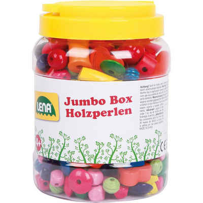 Lena® Bastelperlen »Jumbo Box Holzperlen, ca. 500 Perlen«