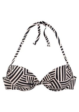 LASCANA Push-Up-Bikini-Top Cleo, mit geometrischem Druck