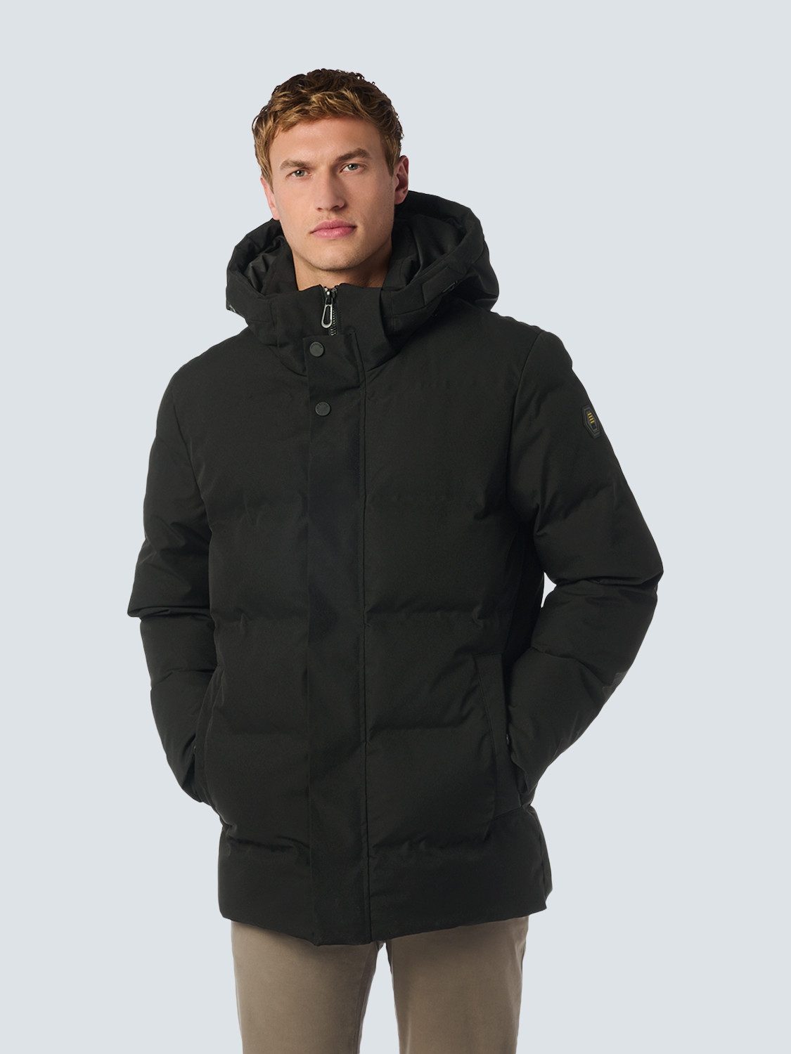 NO EXCESS Steppjacke mit Kapuze