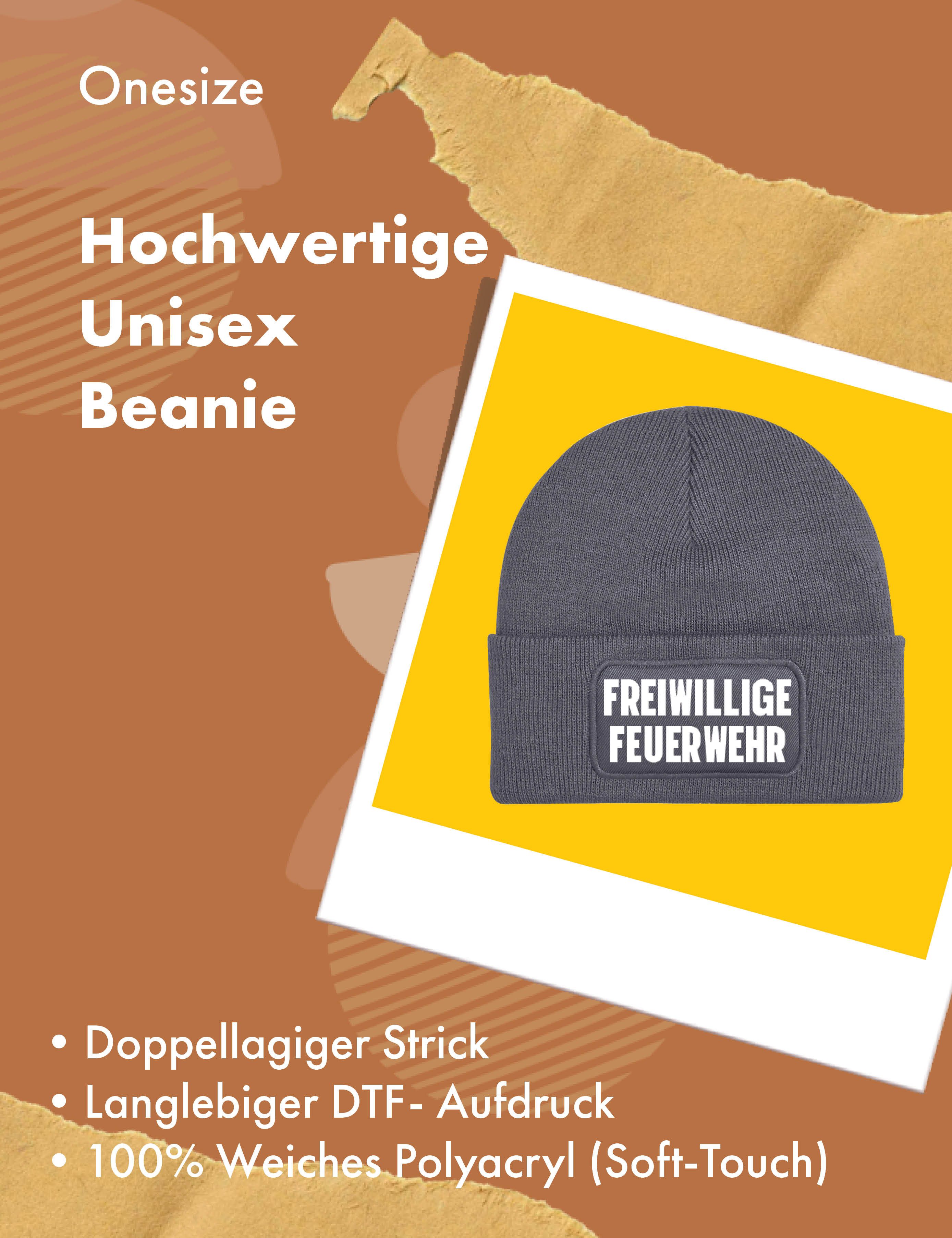 Youth Designz Beanie Freiwillige Feuerwehr unisex Beanie Müzte mit trendigem Motiv