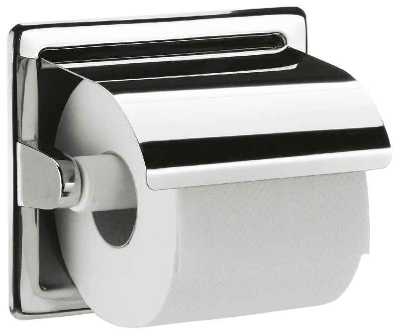 Emco Toilettenpapierhalter »System2 Einbau-Papierhalter m. Deckel« (2-St), chrom