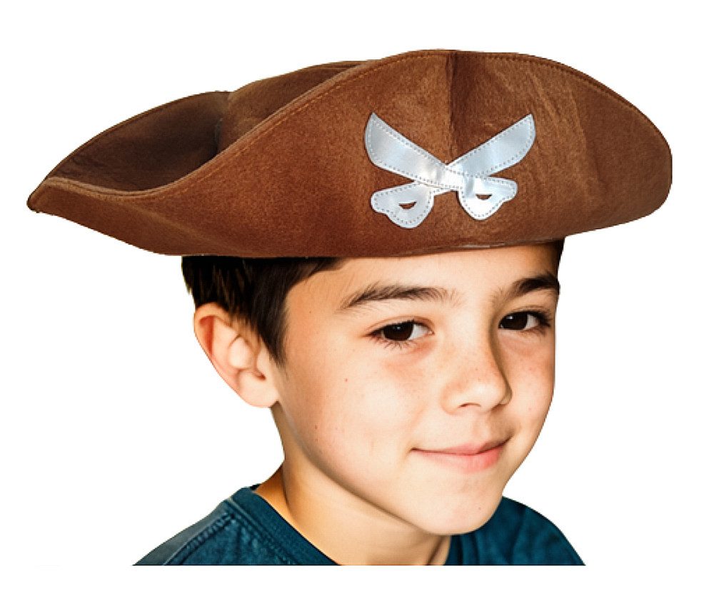 Wehrfritz by HABA Piraten-Kostüm Piraten Hut Kinder Fasching Karneval Seeräuber Kostüm braun, Dreispitz, Hochwertige Qualität von HABA