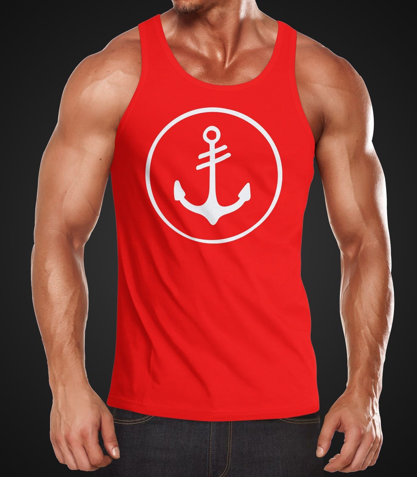 Neverless Tanktop Cooles Herren Tank-Top Anker günstig online kaufen