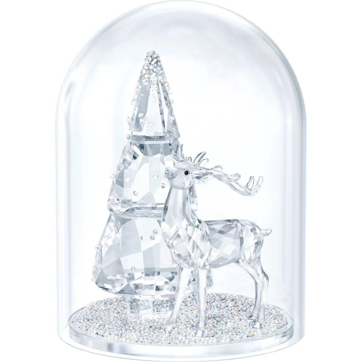 Swarovski Weihnachtsfigur GLASGLOCKE - TANNENBAUM & HIRSCH, Kristall weiss 5403172