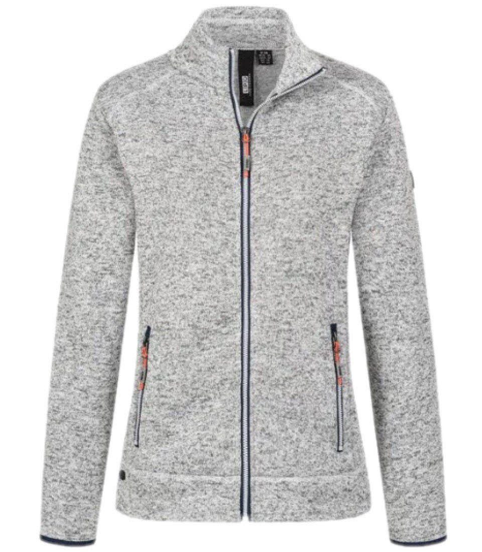 DEPROC Active Strickfleecejacke KIRKVALE X WOMEN auch in Großen Größen  erhältlich, metallic mel