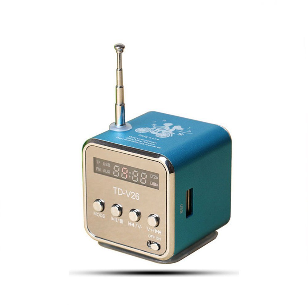 der Radiowecker 9 kHz MW-Abstimmschritt empfängt Bewinner AM FM Tragbares Radio Mini-Taschenradio FM/AM/SW/LW/TV-Ton Vollfrequenzempfänger Radios Geschenk für Ältesten 