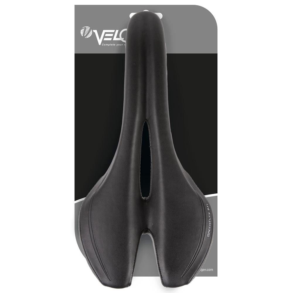 Velo Fahrradsattel VELO Plush Gel D2 Komfort-Touringsattel - Gel-Einlage, O-Zone Aussparu