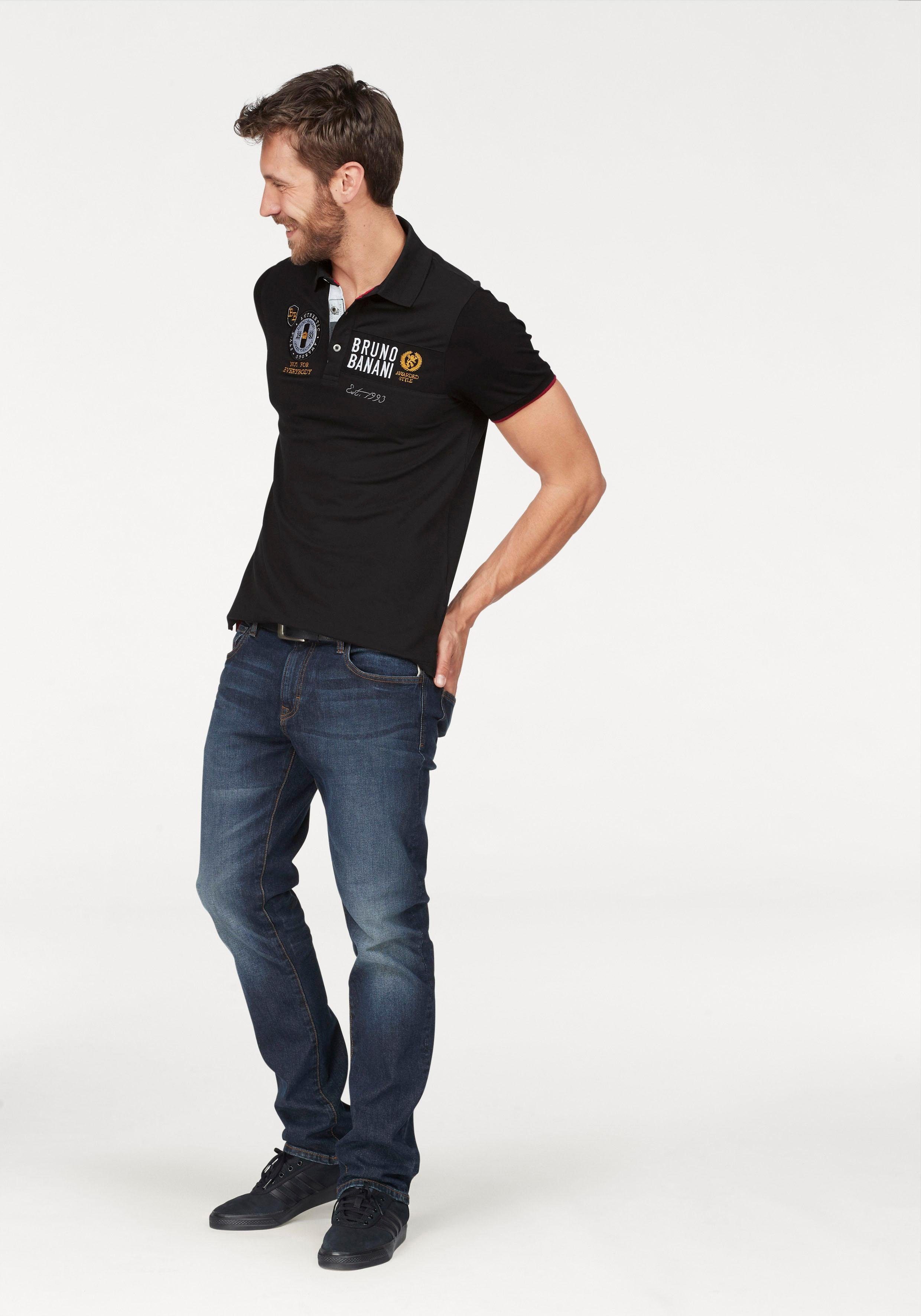 Bruno Banani Poloshirt Kurzarm, körpernahe Passform, unifarben, Polokragen