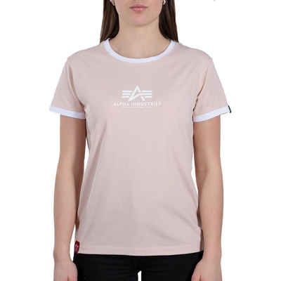 NEU Alpha Industries "T" Streetwear T-Shirt Shirt mit Motiv schwarz S M L XL XXL 