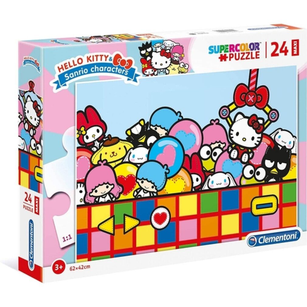 Hello Kitty Puzzle Clementoni Maxi Puzzle, 24 Teile., Puzzleteile