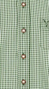 Nübler Trachtenhemd Kindertrachtenhemd Langarm Harald in Grün von Nübler