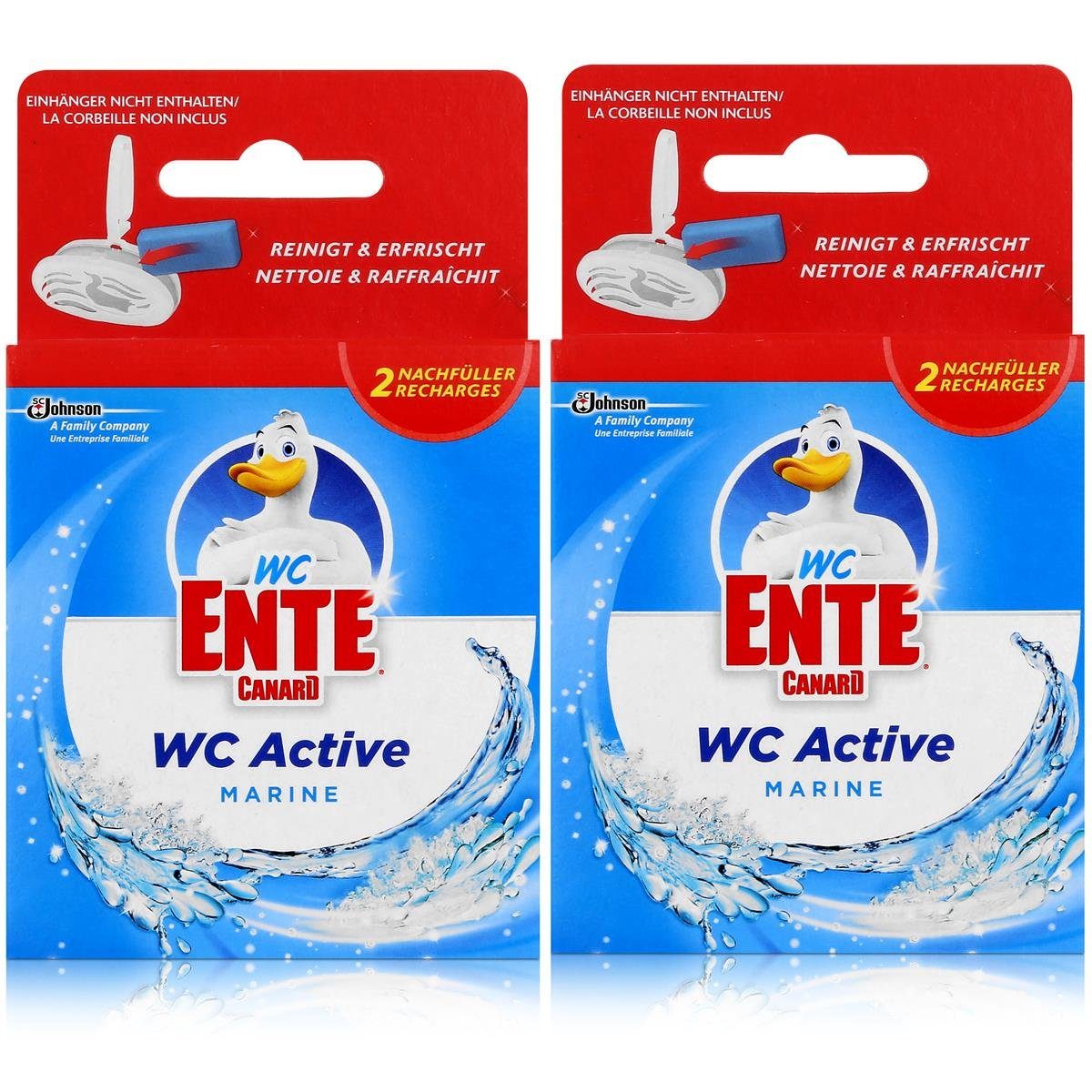 WC Ente Nachfüller für Einhänger Marine 2x40g WC-Stein (2er Pack) WC-Reiniger
