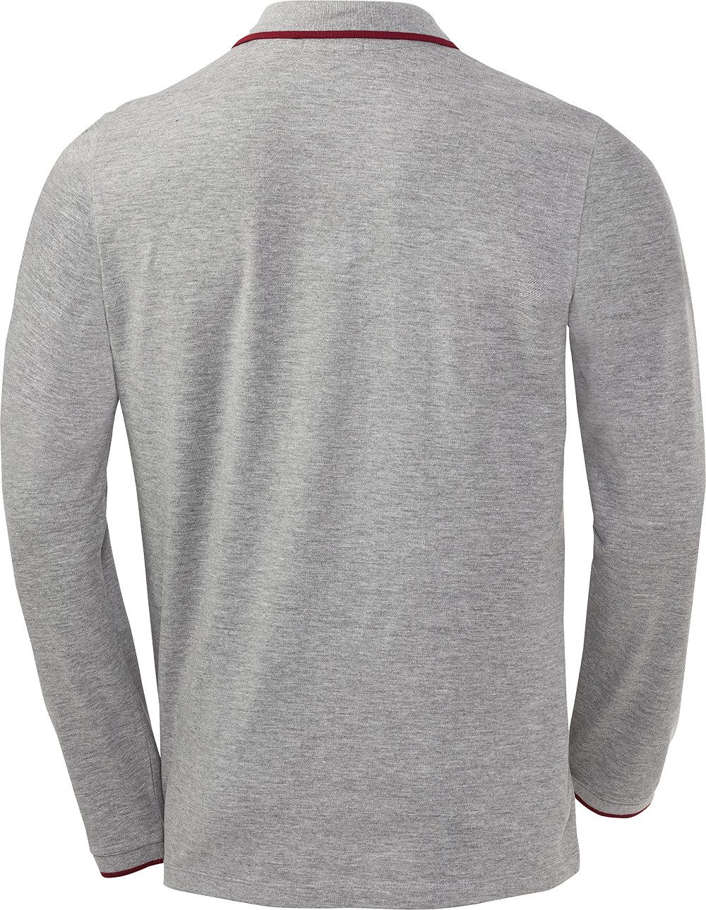 Chiemsee Langarm-Poloshirt aus formstabilem Baumwoll-Piqué