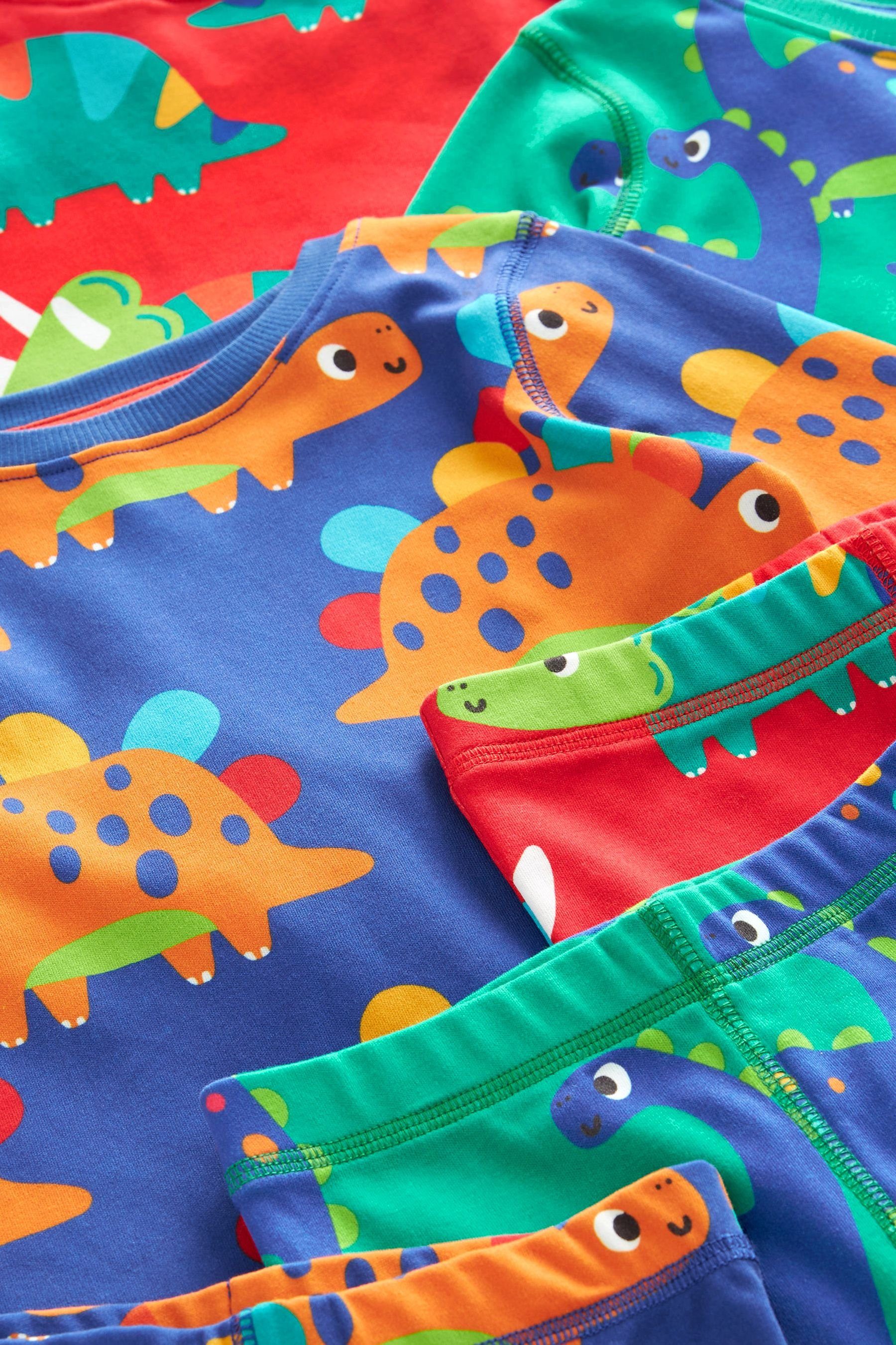 Next Pyjama 3er-Pack Dinosaur Snuggle tlg) Schlafanzüge Red/Blue/Green (6