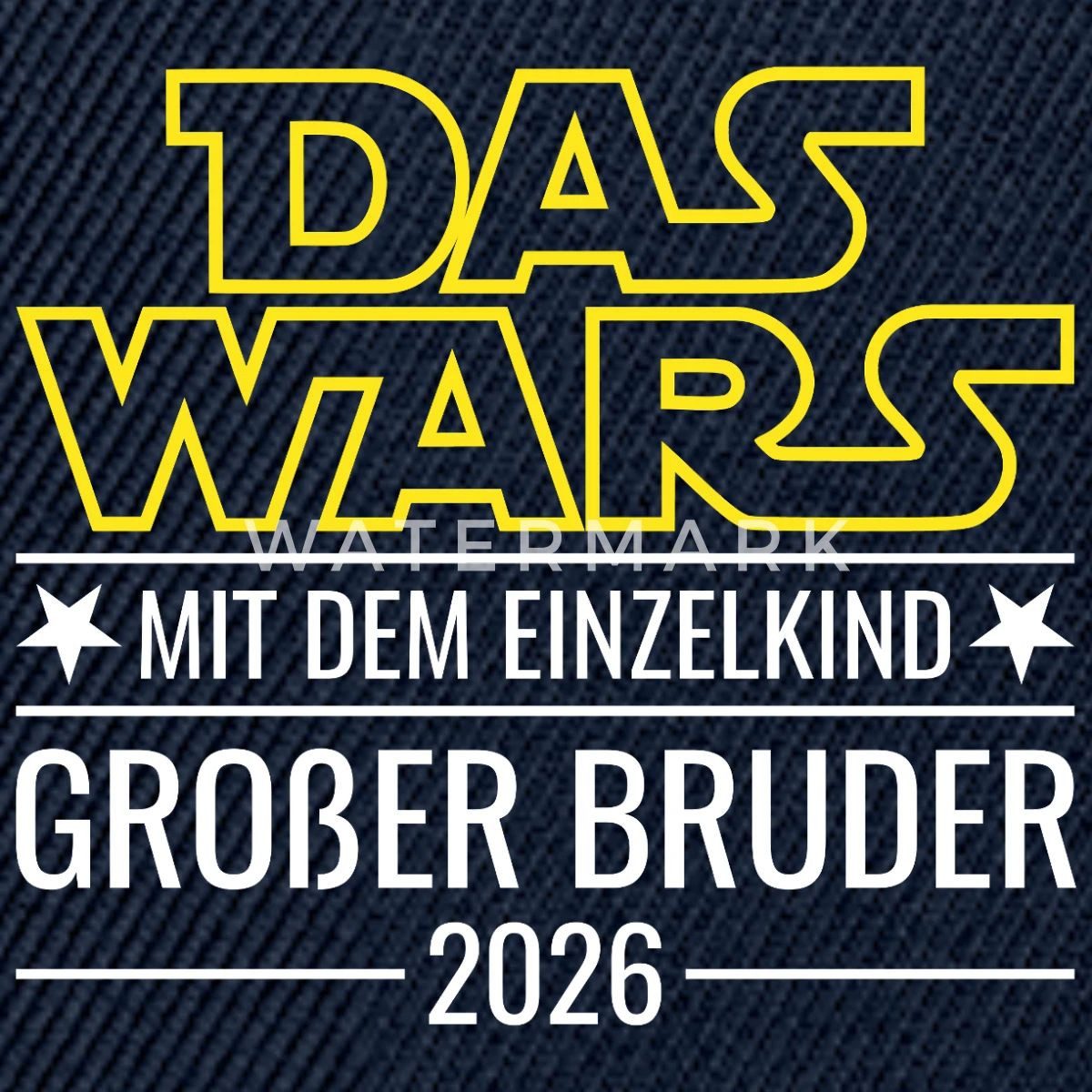Spreadshirt Snapback Cap Das wars mit dem Einzelkind - Großer Bruder 2026 Snapback Cap (1-St)