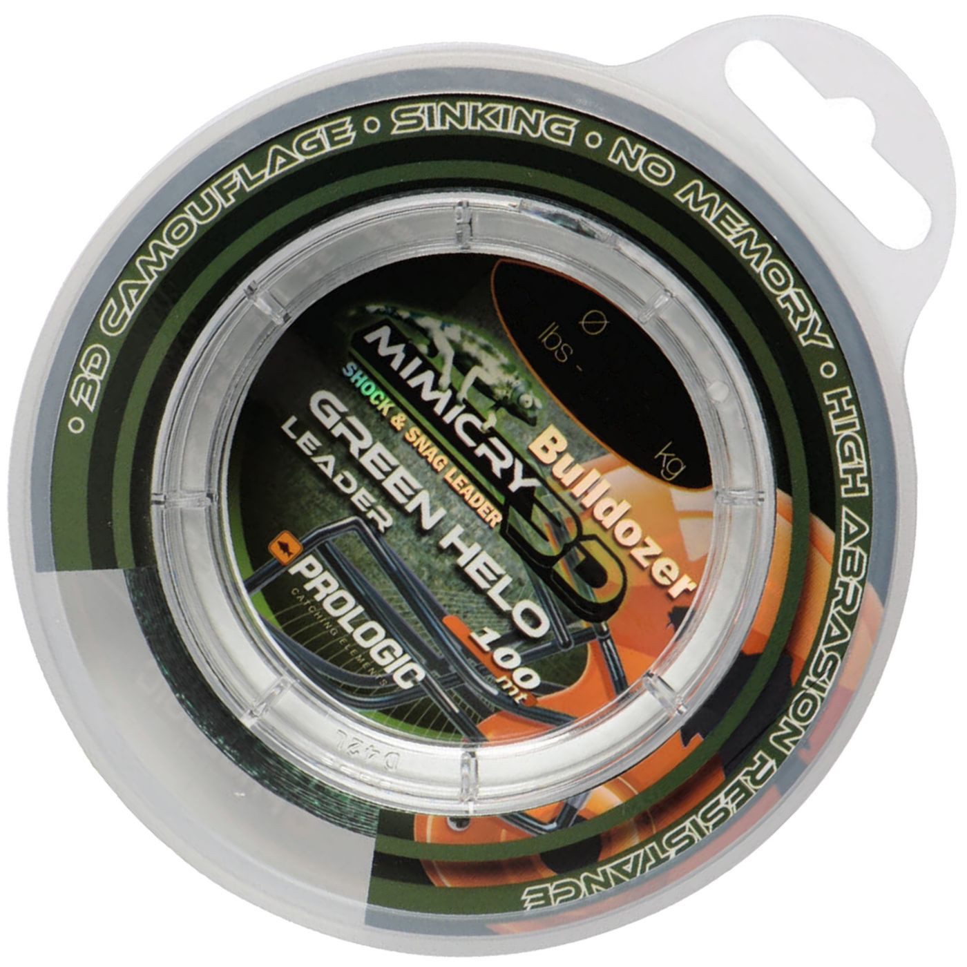 Prologic Angelschnur Prologic Mimicry Green Helo Leader 100m grün - Vorfachschnur, 0.4 m Длина, 0.4 mm Fadendurchmesser, (100-St)