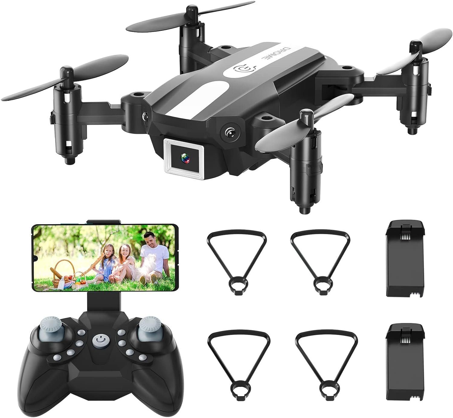 Drohne, 1080P Gestensteuerung, Faltbar, Kamera, Headless) Drohne (1080P, FPV Mini Wipkviey