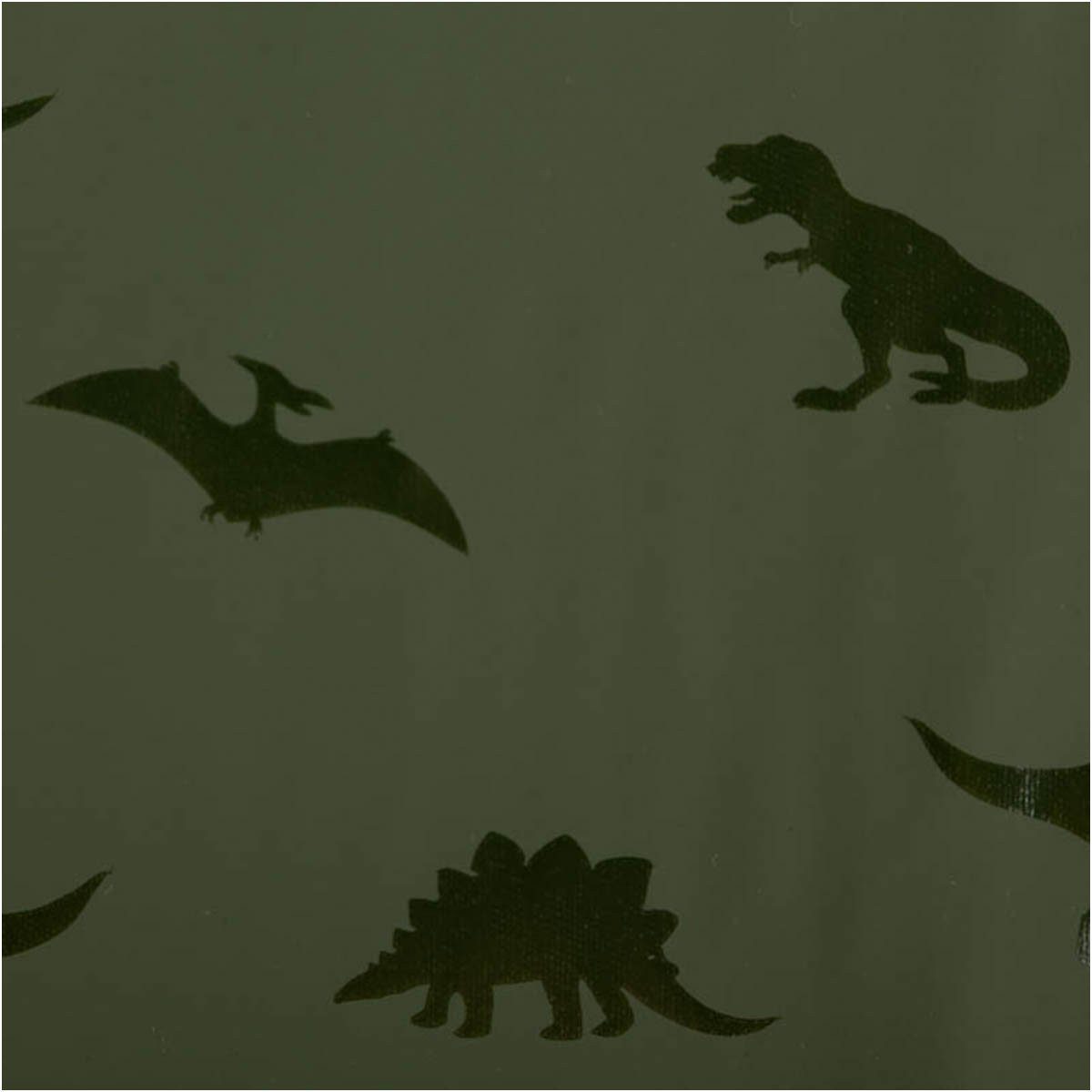 SCHÖNER LEBEN. Stoff Regenjackenstoff Meterware wasserdicht soft Dinosaurier grün 147cm, abwaschbar