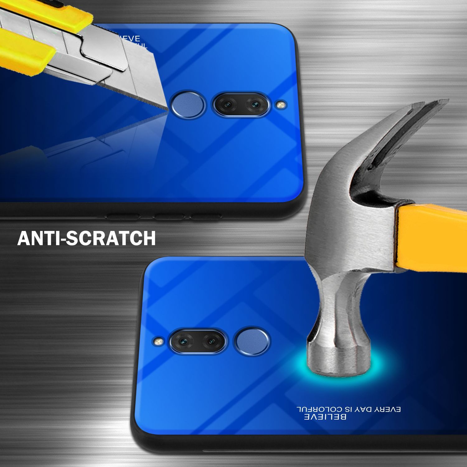 Cadorabo Handyhülle für Huawei MATE 10 LITE / NOVA 2i Hülle Huawei MATE 10 LITE, Robustes Hard Case - Handy Schutzhülle - Hülle - Back Cover Bumper